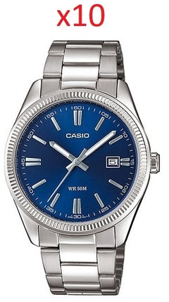 CASIO COLLECTION Mod. DATE - NAVY BLUE - SPECIAL PACK 10 PC