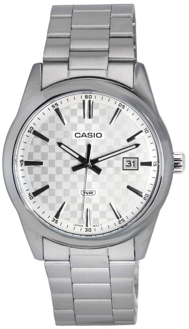 Casio Analog Rostfritt stål Silver Urtavla Quartz MTP-VD03D-7A MTPVD03D-7 Herrklocka
