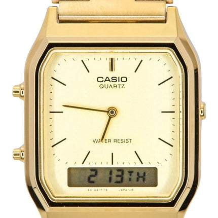 Casio Quartz Analog Digital Gold Tone AQ-230GA-9DMQYES AQ230GA-9DMQYES Herrklocka