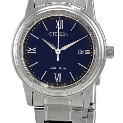 Citizen Classic Blue Dial Rostfritt stål Eco-Drive FE1220-89L 100M damklocka