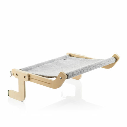 FURVEO - Hanging cat hammock Hamacat, InnovaGoods, grey/beige