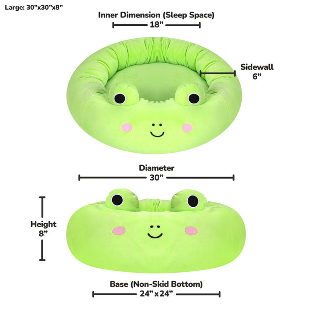 FURVEO - Squishmallows Pet Bed Wendy The Frog, 75 cm