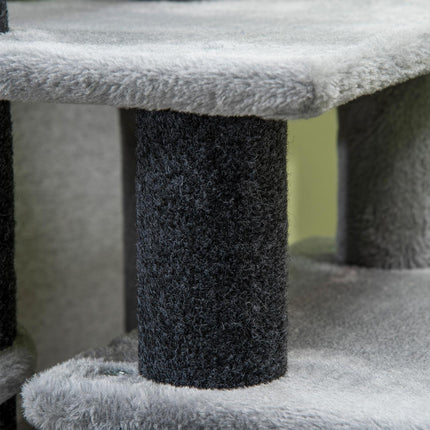 PAWROOM - Cat stairs with sleeping cave & play ball - 3/4 steps