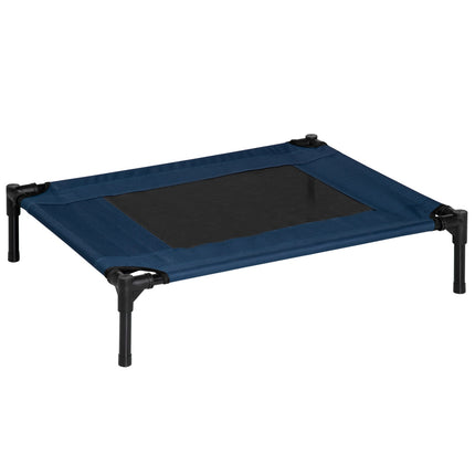 PAWROOM - Outdoor Pet Bed with Steel Frame, 600D Oxford Fabric, Blue