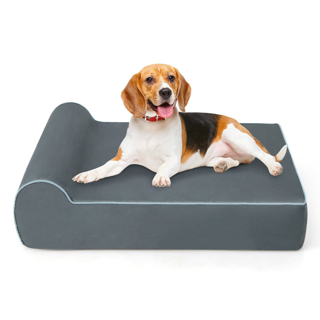 PAWROOM - Ortopedinen koiranpeti suurille koirille, muistivaahto, harmaa