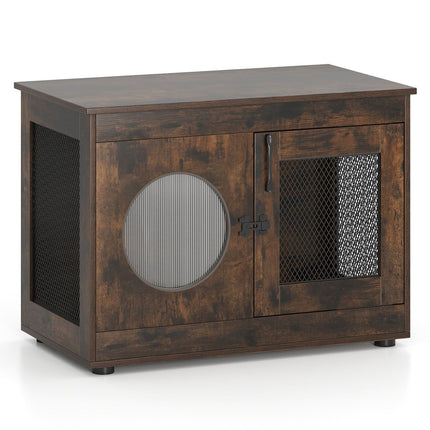 PAWROOM - Pet Crate -huonekalutyylinen ovi ja PC-ikkuna, 82x47x60 cm