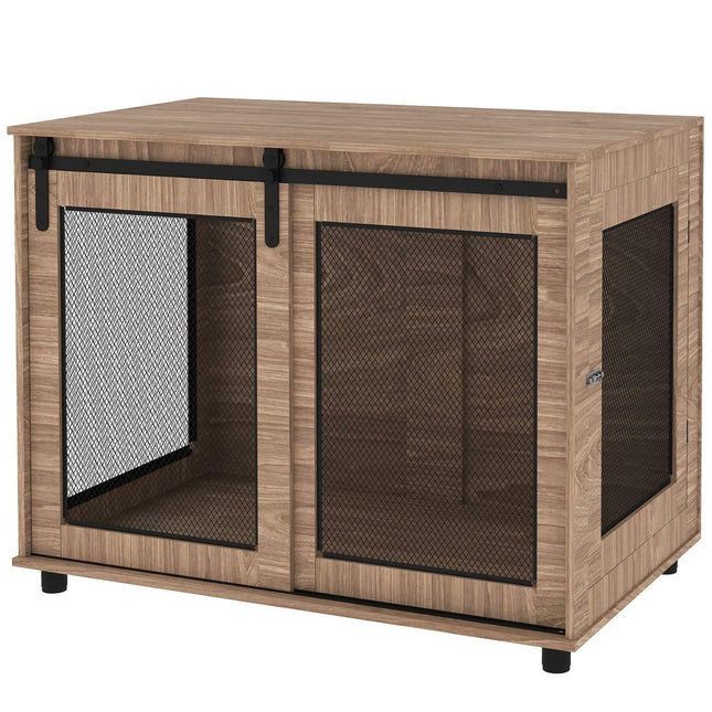 PAWROOM - Dog cage furniture, large steel, 2-door side table 98x60x78 cm