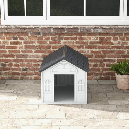 PAWROOM - Outdoor Weatherproof Dog House - Gable Roof, Medium