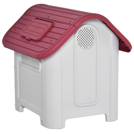 PAWROOM - Outdoor dog kennel with roof, waterproof, air circulation