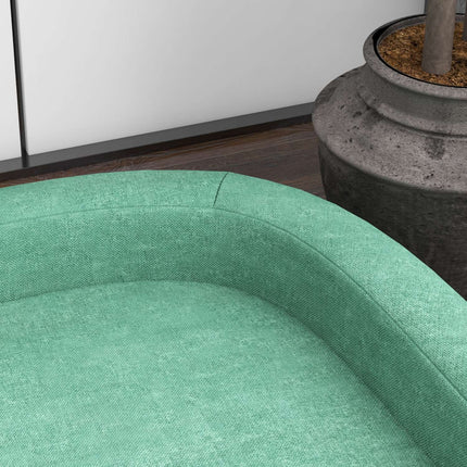 PAWROOM - Koirasohva Mukava Lemmikkisohva Tyynyllä, Ihanteellinen Isoille Koirille, Korotettu Muotoilu, Puiset Jalat, Vihreä, 98X67X25Cm