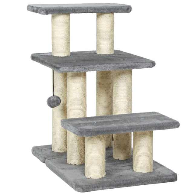 PAWROOM - Pet Stairs, 3 Steps, 54 cm, Sisal Scratch Posts