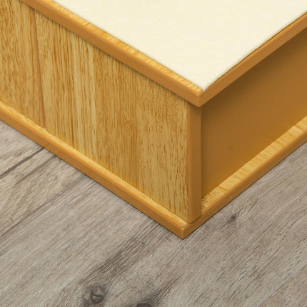 PAWROOM - Lemmikkien portaat, koirille/kissoille, 4 askelmaa, lyhyt pehmo, jopa 30 kg, 40 x 59 x 54,2 cm, luonnollinen