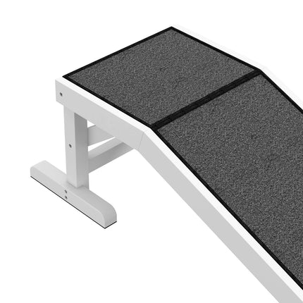 PAWROOM - Dog ramp with non-slip mat, pine, 30 kg capacity