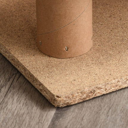 PAWROOM - Pet Stairs 4-Vaiheinen Koiraramppi Irrotettavalla Kannella, Kissan Portaat, Lastulevy, Pehmo, Harmaa, 60X35X44Cm