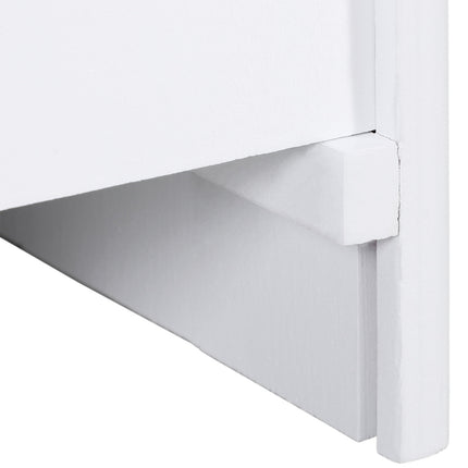 PAWROOM - Dog Stairs Lemmikkien Portaat Mattopeitteellä Ja Säilytystilalla, Sisäänpääsyapu, Mänty, Valkoinen, 40,5X44,5X38Cm