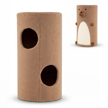 PAWROOM - Kaksikerroksinen kissankoppi sisal-raapimismatolla ja piiloluolalla