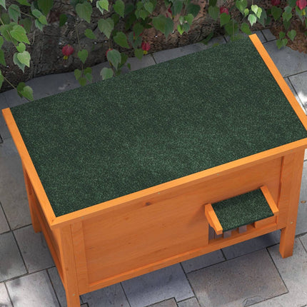 PAWROOM - Outdoor wooden cat house, insulated & elevated, 60x60x81.5cm