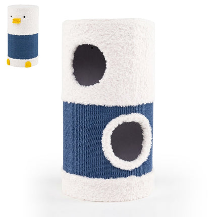 PAWROOM - Kaksikerroksinen kissankoppi sisal-raapimismatolla ja piilopaikalla