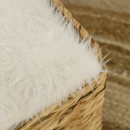 PAWROOM - Rattan Cat Cave 2-Tasoinen Tyyny Vesihyasinttiruskea Enintään 5 Kg
