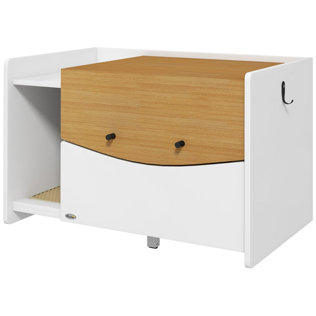 PAWROOM - Cat litter cabinet, oak, with pull-out drawer