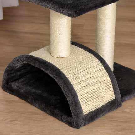 PAWROOM - Raapimistanko Raaputuslaudalla, Tummanharmaa, E1 Mdf Sisal-Pehmo, 40X35X72Cm