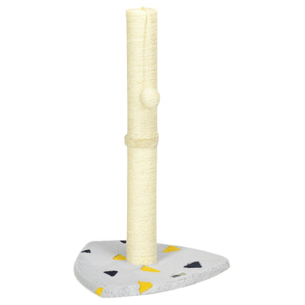 PAWROOM - Cat scratching post, 62 cm jute with ball - light grey/beige