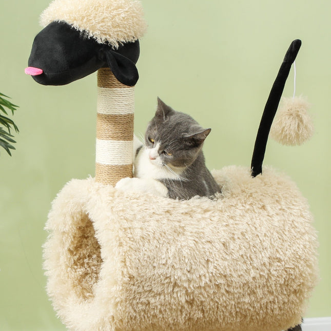 PAWROOM - Cat tree with scratching post, tunnel, for cats up to 5 kg