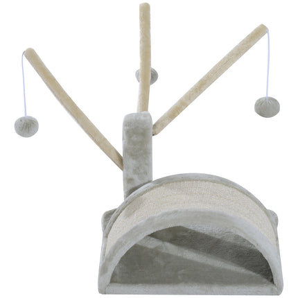 PAWROOM - Cat scratching post with stable sisal post, light grey