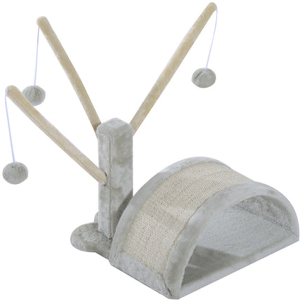 PAWROOM - Cat scratching post with stable sisal post, light grey