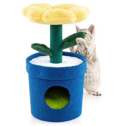 PAWROOM - Kissanpuu sisäkissoille – kukkaistutuksella, huoneisto, 72 cm