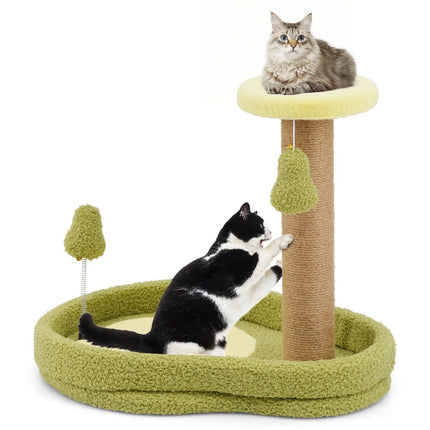 PAWROOM - Kissanpuu juuttipylväillä ja avokadolelulla, 50 cm