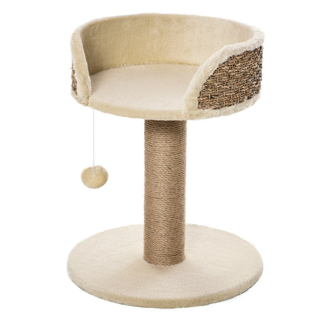 PAWROOM - Cat scratching post with jute and play ball, 49 cm