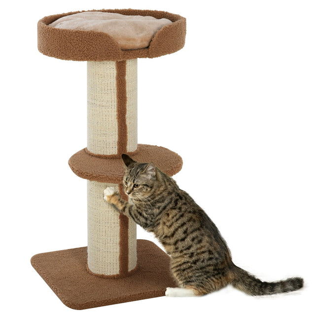 PAWROOM - Cat scratching tree with removable cushions, sisal, 45x45x91cm