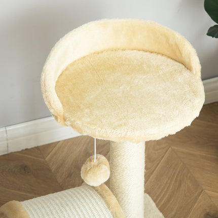 PAWROOM - Cat scratching post with sisal rope, Beige, 35.5x37x46cm