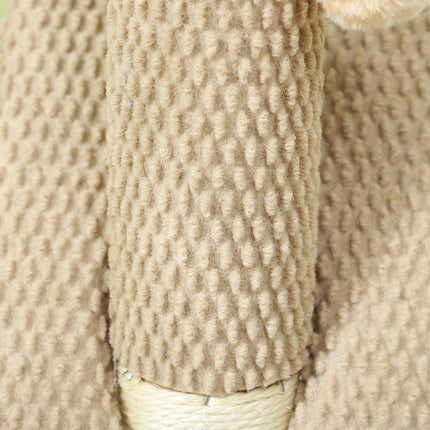 PAWROOM - Cat scratching post, 54 cm sisal, cream white with play ball