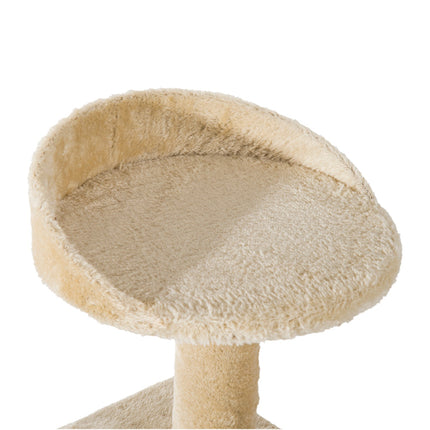 PAWROOM - Raapimispylväs Sisalpylväillä, Kissan Raapimispuu, Kissan Kiipeilypuu, Kissapuu, Beige, 50 X 50 X 100 Cm