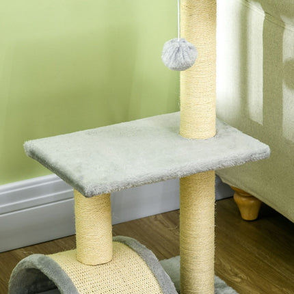 PAWROOM - Cat Tree with Sisal Posts & Plush Balls, 72 cm