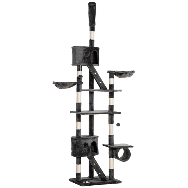 PAWROOM - Adjustable cat tree at ceiling height with scratching post