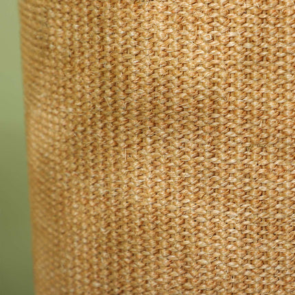 PAWROOM - Raapimistynnyri, 60 cm korkea kissan tynnyri 2 luolalla, raapimispylväs, sisalista valmistettu kissatorni, kissoille enintään 5 kg, ruskea