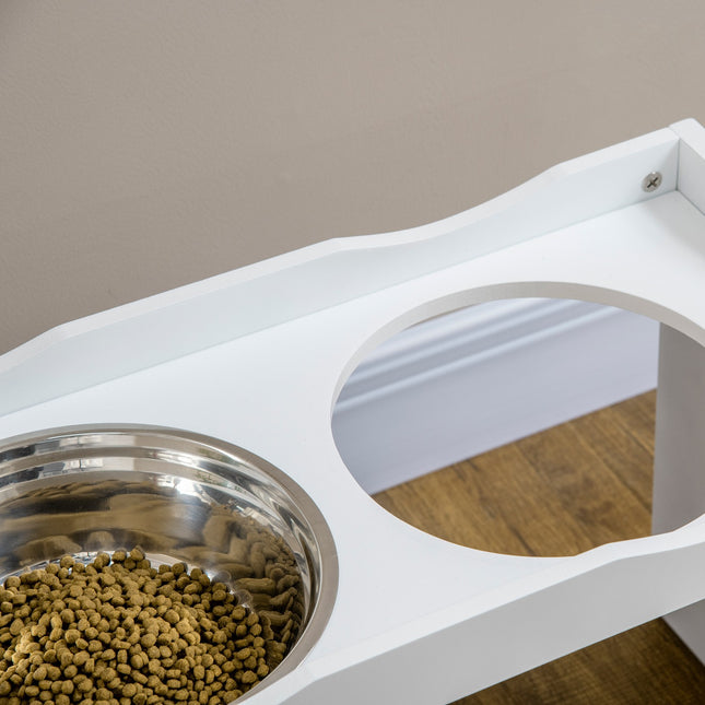 PAWROOM - Raised dog bowl for large dogs, 2 x 2L stainless steel