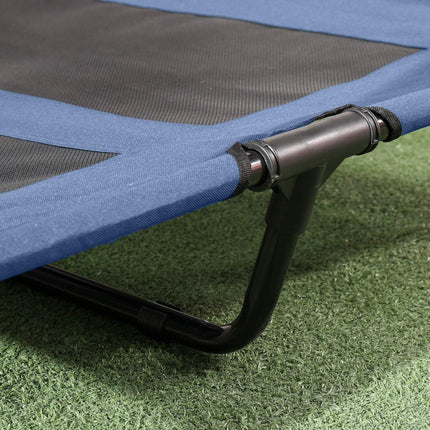 PAWROOM - Pet Bed Katos Korotettu Outdoor Dog Bed Uv-Suojalla, Mesh Lemmikkieläinten Sänky Keskikokoisille Koirille