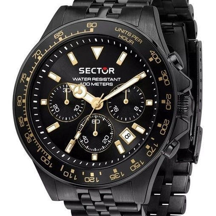 Sector 230 Chronograph Rostfritt stål Svart Urtavla Quartz R3273661029 100M herrklocka