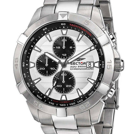 Sector ADV2500 Chronograph Rostfritt stål Vit Urtavla Quartz R3273643005 100M herrklocka