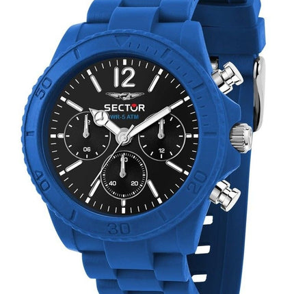 Sector Diver Multifunktion rostfritt stål Black Dial Quartz R3251549005 Herrklocka