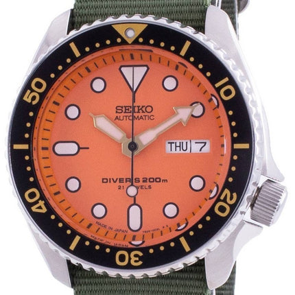 Seiko Automatic Diver's SKX011J1-var-NATO9 200M Japan-tillverkad herrklocka