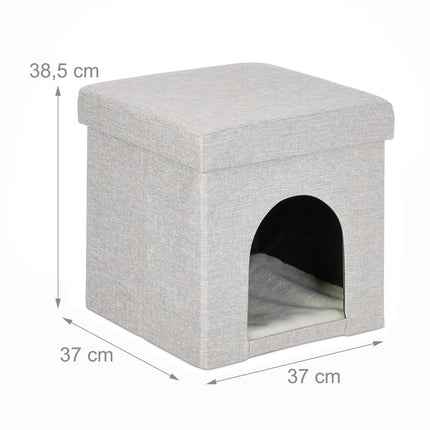TASSORA - Collapsible cat pit beige