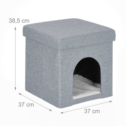 TASSORA - Collapsible cat pit light grey