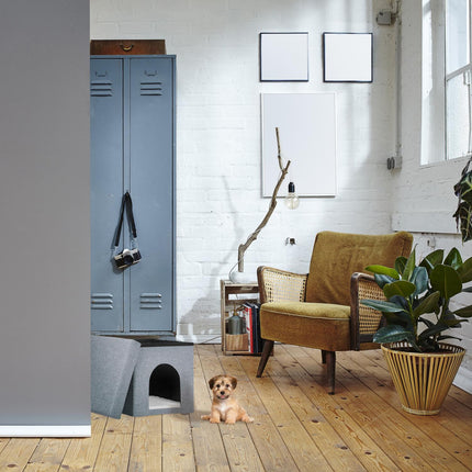 TASSORA - Collapsible cat pit light grey