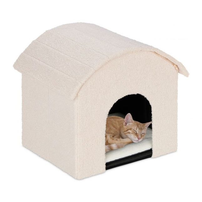 TASSORA - Beige cat pit with scratching surface