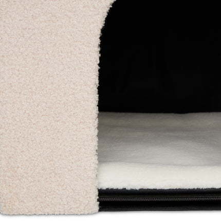 TASSORA - Beige cat pit with scratching surface